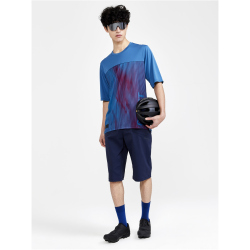 CRAFT Core Offroad XT kurzarm Fahrradshirt Herren 372435 - zils/burgundy S