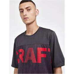 CRAFT Core Offroad XT kurzarm Fahrradshirt Herren 992419 - slate/reddish 3XL