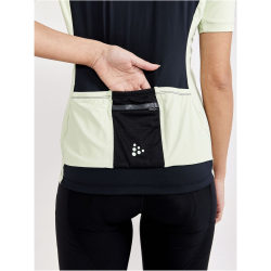 CRAFT ADV Gravel Fahrradtrikot Damen 999811 - black/celadon S