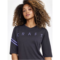 CRAFT Core Offroad XT kurzarm Fahrradshirt Damen 992739 - slate/magic XS