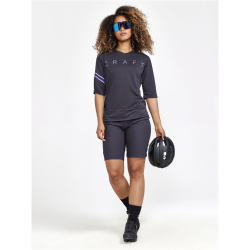 CRAFT Core Offroad XT kurzarm Fahrradshirt Damen 992739 - slate/magic XS