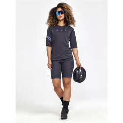 CRAFT Core Offroad XT kurzarm Fahrradshirt Damen 992739 - slate/magic L