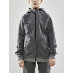 CRAFT Core Soul Kapuzenjacke Kinder 975000 - dk grey melange 158/164