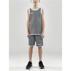 CRAFT Progress Reversible Basketballshorts Kinder 999900 - black/white 122/128