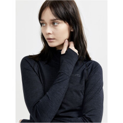 CRAFT Core Dry Active Comfort 1/2-Zip Langarmshirt Damen B999000 - black XS