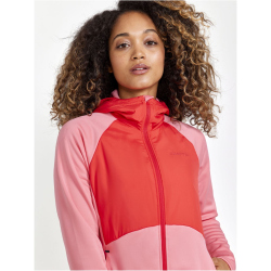 CRAFT ADV Essence Jersey Kapuzen-Trainingsjacke Damen 731419 - arrosa/reddish M