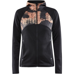 CRAFT ADV Essence Jersey Kapuzen-Trainingsjacke Damen 999007 - black/multi M