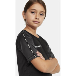 CRAFT Squad 2.0 Contrast Trikot Kinder 999985 - black/granite 158/164