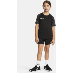 CRAFT Squad 2.0 Contrast Trikot Kinder 999985 - black/granite 158/164