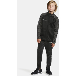 CRAFT Squad 2.0 Trainingsjacke Kinder 999985 - black/granite 122/128