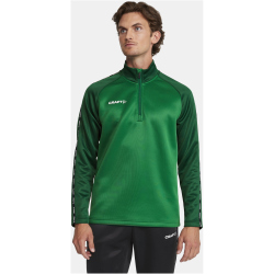 CRAFT Squad 2.0 1/2-Zip Trainings-Top Herren 651633 - team green/ivy M