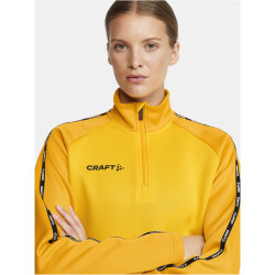 CRAFT Squad 2.0 1/2-Zip Trainings-Top Damen 552511 - sweden yellow/golden XXL
