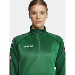 CRAFT Squad 2.0 1/2-Zip Trainings-Top Damen 651633 - team green/ivy XS