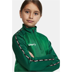 CRAFT Squad 2.0 1/2-Zip Trainings-Top Kinder 651633 - team green/ivy 158/164