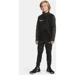 CRAFT Squad 2.0 1/2-Zip Trainings-Top Kinder 999985 - black/granite 134/140