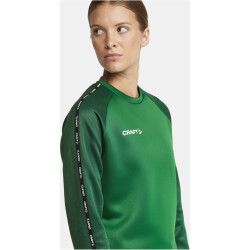 CRAFT Squad 2.0 Crewneck Trainings-Top Damen 651633 - team green/ivy L