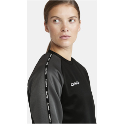 CRAFT Squad 2.0 Crewneck Trainings-Top Damen 999985 - black/granite XS