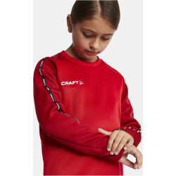 CRAFT Squad 2.0 Crewneck Trainings-Top Kinder 430476 - bright red/express 146/152