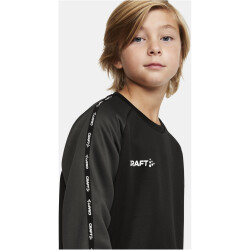 CRAFT Squad 2.0 Crewneck Trainings-Top Kinder 999985 - black/granite 110/116