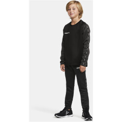 CRAFT Squad 2.0 Crewneck Trainings-Top Kinder 999985 - black/granite 110/116