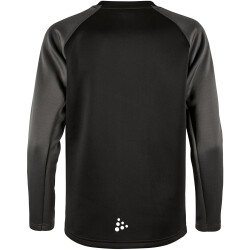 CRAFT Squad 2.0 Crewneck Trainings-Top Kinder 999985 - black/granite 110/116