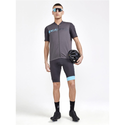 CRAFT Core Endur Logo Fahrradtrikot Herren 985327 - granite/aquamarine S