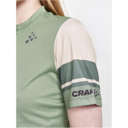 CRAFT Core Endur Logo Fahrradtrikot Damen 622211 - jade/ecru M