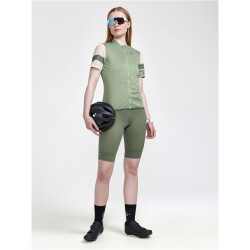 CRAFT Core Endur Logo Fahrradtrikot Damen 622211 - jade/ecru M