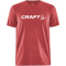 CRAFT Community Logo T-Shirt Herren 430200 - bright red melange XS