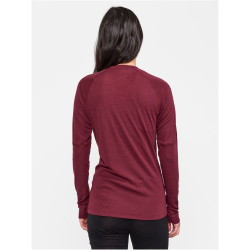 CRAFT ADV Wool Merino RN langarm Thermoshirt Damen 492000 - punsch XS