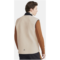 CRAFT ADV Explore Pile Fleeceweste Herren 211999 - ecru/black S