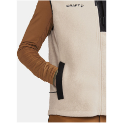 CRAFT ADV Explore Pile Fleeceweste Herren 211999 - ecru/black S