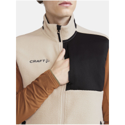 CRAFT ADV Explore Pile Fleeceweste Herren 211999 - ecru/black S