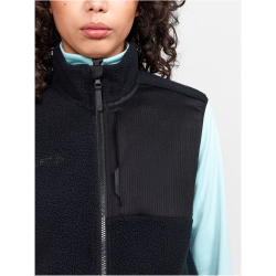 CRAFT ADV Explore Pile Fleeceweste Damen 999000 - black XS