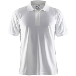 CRAFT Pique Classic Poloshirt Herren 1900 - white XS
