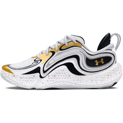 UNDER ARMOUR Spawn 6 Basketballschuhe 100 - white/black/metallic gold 43