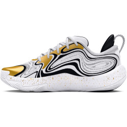 UNDER ARMOUR Spawn 6 Basketballschuhe 100 - white/black/metallic gold 48.5