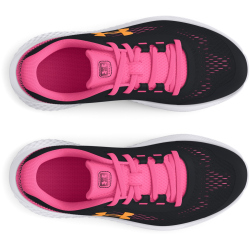 UNDER ARMOUR Rogue 4 AL Laufschuhe Mädchen 001 - black/fluo pink/nova orange 27.5