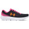 UNDER ARMOUR Rogue 4 AL Laufschuhe Mädchen 001 - black/fluo pink/nova orange 27.5