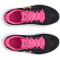 UNDER ARMOUR Rogue 4 AL Laufschuhe Mädchen 001 - black/fluo pink/nova orange 27.5