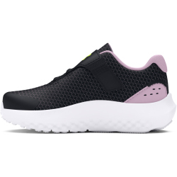 UNDER ARMOUR Surge 4 AC Laufschuhe M&auml;dchen 001 - black/purple ace/high vis yellow 21