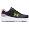 UNDER ARMOUR Surge 4 AC Laufschuhe M&auml;dchen 001 - black/purple ace/high vis yellow 21