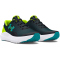 UNDER ARMOUR Surge 4 Laufschuhe Jungen 003 - black/high vis yellow/circuit teal 36