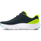 UNDER ARMOUR Surge 4 Laufschuhe Jungen 003 - black/high vis yellow/circuit teal 36
