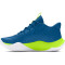 UNDER ARMOUR Jet 23 Basketballschuhe Kinder 401 - photon blue/high vis yellow/white 36.5