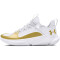 UNDER ARMOUR Flow FUTR X 3 Basketballschuhe 103 - white/white/metallic gold 38.5