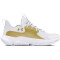 UNDER ARMOUR Flow FUTR X 3 Basketballschuhe 103 - white/white/metallic gold 38.5