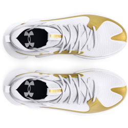 UNDER ARMOUR Flow FUTR X 3 Basketballschuhe 103 - white/white/metallic gold 40.5