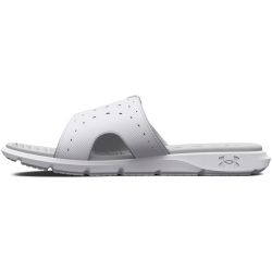 UNDER ARMOUR Ignite 7 Badelatschen Damen 100 - white/white/halo gray 36.5