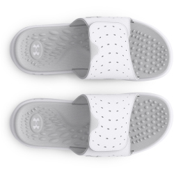 UNDER ARMOUR Ignite 7 Badelatschen Damen 100 - white/white/halo gray 36.5